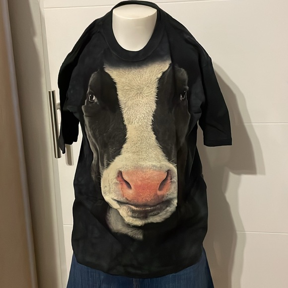 NWOT The Mountain SET OF FOUR Kids Tie Dyed TEE. Lion, Cow x 2, Big Cats. Sz XL - Picture 4 of 11